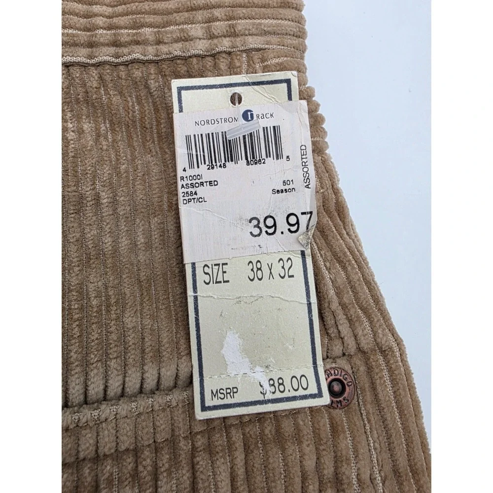 Indigo Palms Nordstrom Vintage Relaxed‎ Fit Corduroy Pants 38x32